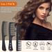 URAQT Hairdressing Combs Set 3 Pack Wide Tooth Combs Heat Resistant Anti-static Carbon Hair Brush Hair Comb for Long Wet or Curly Hair Detangling Wide Tooth Comb Set - Buy Online on SooperMarket.com