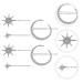 KALLORY Womens Stars and Moon Rhinestone Hair Clips - 6pcs Wedding Accessories - Buy Online on SooperMarket.com