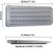 Heat-Resistant Silicone Mat Bag for Curly Bars & Hair Tools | 28.5 cm x 14 cm | Gray - Buy Online on SooperMarket.com