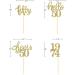 24 Pcs Glitter 50th Birthday Cupcake Toppers for Celebrating Fifty Years Old Birthday Party Decorations (Gold) - Buy Online on SooperMarket.com