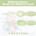 Vicloon Baby Fork and Spoon Set - 2Pcs Silicone Weaning Spoon Set for Self Feeding - Easy Grip Toddler Cutlery Kit in Light Green - Buy Online on SooperMarket.com