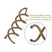Mini Skater 1.88 Spiral Hair Pin Twist Barrette Spin Pins - Brown Set of 20 - Non-Scratch Round Tips for Women's Bun Hair Style DIY - Buy Online on SooperMarket.com
