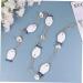 ABOOFAN 1 Pc Decor House Ornaments Wedding Ornament Fish Hanging Ornament Pendant Shell Wall Hanging Blue and White 102X4.2CM - Buy Online on SooperMarket.com