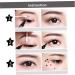 Eyeliner Stamp 2 in 1 Double-Head Waterproof Liquid Eyeliner Pen Make-Up Tool Black Heart Liquid Eyeliner - Buy Online on SooperMarket.com