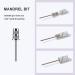 Sanding Bands for Nail Drill - 75pcs #80#120#180 Grit Manicure Efile Sanding Bits Replacement - 3/32 Inch Grinding Polishing Nail Sanding Bands - Ideal for Manicures and Pedicures - Buy Online on SooperMarket.com
