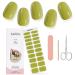 Kalolary Gel Nail Polish Strips Nail Gel Art Sticker Waterproof Full Nail Wraps Decal Sets with Scissors Nail File and Stick for Women Girls Nail Art Decor (UV/LED Lamp Required)-6