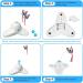 Flurff Interactive Cat Toy Butterfly - Electric Flutter Rotating Kitten Toy for Funny Exercise - Cat Teaser with Replacement White - Shop Now! - Buy Online on SooperMarket.com