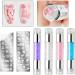 Nail Art Stamping Tool Kit Nail Stamping Plates Nail Art Stamper included Double Head Polish Print Template Silicone Stampers For Beauty Nail Art DIY- Nails Seal Mold Nail Stamp Plate Pink 03 pink - Buy Online on SooperMarket.com