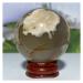 Natural Crystal Rough Natural Sphere Cherry Agate Crystal Ball Natural Gemstones Reiki Quartz Sphere Fengshui Home Decoration 1pc (Color : 170-190g)