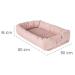 Roba Babylounge 3 in 1 - Stylish Pink/Mauve Changing Mat & Bed Snake for International Shipping - Buy Online on SooperMarket.com