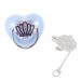 Bling baby pacifier baby pacifier clip curved design silicone pacifier rhinestone crown infant pacifier newborn pacifier pacifier baby pacifier for 6 to 18 months baby (blue m)