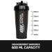 Optimum Nutrition Stainless Steel Mixing Ball Shaker 600ml - BPA & DEHP-Free, Dishwasher Safe, Black - Buy Online on SooperMarket.com