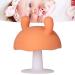 Baby Teething Toy - Food Grade Silicone Teether Mushroom Shaped for Infants Over 4 Months - Pink (Orange) - Buy Online on SooperMarket.com
