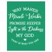 JAJADO Reusable Self Adhesive Silk Screen Stencils Miracle Worker Bible Verse Chalk Paste Stencils Waymaker Christian Screen Printing T-Shirt Stencils for Painting on Wood  Clothing  DIY Home Decor Waymaker Sign