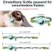Mouyou Airtag Cat Neck Band - Adjustable Soft Nylon Collar with Bell & Safety Clasp | Blue Lemon Pattern - Fits 22-34cm - Buy Online on SooperMarket.com