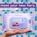 Violet Vibes Moisturizing Flushable Bathroom Wet Wipes for Women - Aloe Coconut Rose - 80 ct Pack - Buy Online on SooperMarket.com