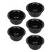 5-Piece Beard Shaving Cream Bowl Portable Safe Practical Men's Shaving Soap Bowl for Home Salon