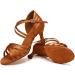 Buy Aoqunfs Women's Latin Dance Shoes - Salsa Tango Bachata Samba | Professional Ballroom & Party Performance - Brown Size 42 EU - Buy Online on SooperMarket.com