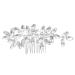 Gogogmee Crystal Hair Accessories Sparkly Hair Comb Bride Hair Side Comb Bridal Hair Comb Wedding Hair Accessories Sparkly Hair Accessories Rhinestone Hair Comb for Bridal Bride Hair Comb