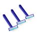 Disposable Razors for Men - 3pcs Set | Portable 3-Blade Travel Shaver for Hotel & Bathroom - Buy Online on SooperMarket.com