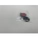 Custom Engraved Dog Tags - Push Button | Synthetic Leather | Blue Black Red Yellow | 30mm | Perfect for Control Branding - Buy Online on SooperMarket.com