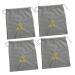 Baluue 4pcs Fabric Drawstring Bags Portable Hair Dryer Bag Drawstring Bag Hair Blow Dryer Bag