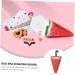 HOMSFOU 25 Pcs Candy Box Kawaii Desk Kids Gift Bags Kids Goodie Bags Floor Stickers for Office Gourds Dried for Crafts Containers for Kids Candy for Kids Sweets Watermelon Paper 14X8.3cm Assorted Color 1 - Buy Online on SooperMarket.com