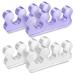 Sibba 2 Pairs Gel Toe Separators, Toe Stretcher and Correctors for Overlapping Toes, Bunions, Hammer Toe, Foot Pain Relief (Style A)