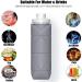 SPECIAL MADE Collapsible Water Bottle - Leakproof Valve, Reusable BPA Free Silicone, Foldable for Sport Gym Camping Hiking Travel - Lightweight & Durable 20oz 600ml (Grey) - Buy Online on SooperMarket.com