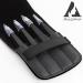 Avizona Set of 4 Precision Tweezers for Facial Hair - Professional Eyebrow Tweezers for Women & Men - Black Color Coated - Includes Leather Pouch - Buy Online on SooperMarket.com