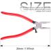 Swpeet Heavy Duty Key Fob Pliers Tool with Glass Running Pliers - Curved Jaws for Stained Glass Work - Rubber Tips for Key Fob Hardware Install - 1Pcs - Buy Online on SooperMarket.com