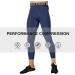 3 Pack Men's 3/4 Compression Pants with Pockets - Cool Dry Athletic Leggings for Sports, Yoga, Gym - Black (Medium) - Buy Online on SooperMarket.com