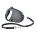 Ferplast dog leash flippy one roller leash small dogs up to 12 kg.Extendable cord max. 4.5 m. Individual locking and unlocking button black max 12 kg - 4.5 m rope black