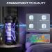 Solar Bug Zapper for Outdoor Indoor 4200V UV Mosquito Killer Lamp Waterproof Electronic Mosquito Zapper Fly Catcher Traps Fly Zapper Insect Killer Mosquito Trap for Kitchen Balcony Patio Camping - Buy Online on SooperMarket.com