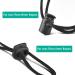 ERKOON 40 PCS Plastic Cord Locks End Spring Stopper Set for Drawstring Bags - Double-Hole and Single-Hole Black Fastener Slider - Buy Online on SooperMarket.com