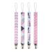4-Pack Baby Pacifier Clip - Cotton Ribbon Holders for Infants | International Shipping Available - Buy Online on SooperMarket.com