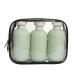 3 pieces 200ml Squeeze Bottles with flip cap leak-proof squeeze travel container refillable plastic travel containers portable travel bottles for creams lotion shampoo