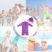 UPF 50+ Sun Protection Baby Swimwear | Purple Toddler Swimsuit (3-6 Months) - Buy Online on SooperMarket.com