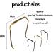 3 Pieces Headbands for Thick Curly Hair Non-slip Invisible Headband Sunglass Design Headwear Accessory Unisex Hair Fixing Tool (Black Brown Rose Gold) - Buy Online on SooperMarket.com