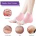 4 Pairs Heel Moisture Gel Socks for Cracked Heels | Foot Care Open Toe Socks for Dry Skin Treatment - International Shipping Available - Buy Online on SooperMarket.com