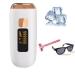 Laser Hair Removal for Women Permanent Painless at-Home IPL Hair Removal Device Upgraded to 999 999 Flashes 5 Level Energy Adjustable & 2 Modes for Beautify Skin Face Body Bikini (Gold+White)
