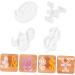 STOBOK 12 Pcs Silicone Mold Silicone DIY Mold DIY Symbol Mold Epoxy Jewelry Molds Gummy Molds Resin Necklace Mold Molds for Concrete DIY Crafts Cake Mold Manual White Silica Gel Whitex3pcs 4.8X4.2CMx3pcs - Buy Online on SooperMarket.com