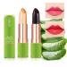Kaynest 2 Packs Aloe Vera Lipstick Lips Moisturizer Long Lasting Nutritious Lip Balm Magic Temperature Color Change Lip Gloss (Set-C)