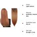 Ombre Colorful Synthetic Clip in Hair Extensions - 23 Light Auburn - 8Pcs Full Head, 18Clips - Buy Online on SooperMarket.com