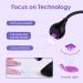 AORAEM 3W LED Nail Lamp - Portable Professional Gel Nail UV Light with Timers for Home DIY - Flash Cure Nail Polish - CC-Touch Black - Buy Online on SooperMarket.com