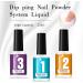 Dip Powder Liquid Set With Base Coat/Top Coat Dipping Powder System Essential Kit For French Nail Art Manicure Polish Set  - Buy Online on SooperMarket.com