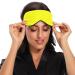 Adjustable Light Blocking Eye Mask for Men and Women - Ideal for Travel, Yoga, Meditation, and Deep Sleep - Breathable and Comfortable - Pure Yellow - Buy Online on SooperMarket.com