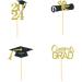 24Pcs Graduation Cupcake Toppers Graduation Cupcake Picks for Cupcake Food Decorations - Class of 2024 Graduation Cupcake Toppers Supplies (Gold) - Buy Online on SooperMarket.com
