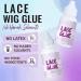 Wig Glue Invisible Lace Adhesive Glue Hair Replacement Bonding Glue For Wigs Toupee Systems Lace Hairpiece Hair Closure Strong Hold Waterproof Transparent Formulated For Oily Skin 1.3 Oz - Buy Online on SooperMarket.com