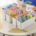 Vidifor Large Plastic Portable Caddy with Adjustable Dividers - Storage Organizer for Art Supplies, Crafts, Colored Pencils, Makeup Desk - Buy Online on SooperMarket.com